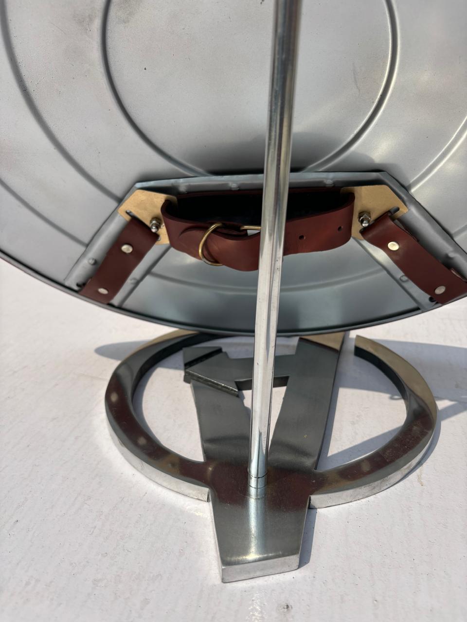 Handmade Stainless Steel Superhero Shield – Round Battle Shield Prop