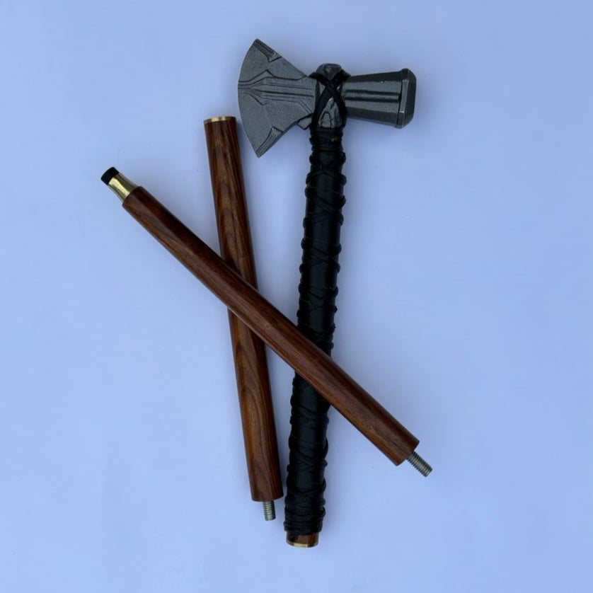 stormbreaker walking cane
battle axe cane
Viking axe walking stick
Norse mythology cane
fantasy prop cane
cosplay walking stick
mythical warrior cane
handcrafted axe cane
wooden Viking cane
medieval fantasy cane
LARP accessory cane
unique gift for men
collector’s walking stick
