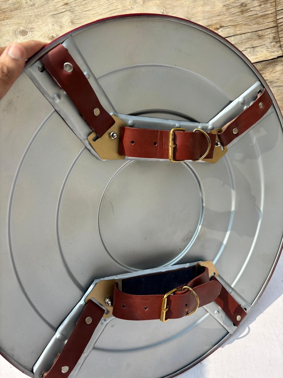 Handmade Stainless Steel Superhero Shield – Round Battle Shield Prop