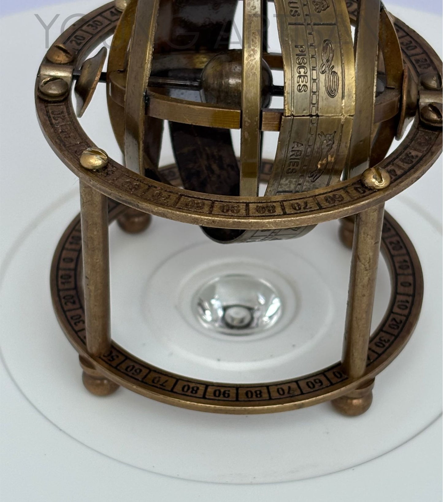 5" Brass Armillary Sphere Paperweight