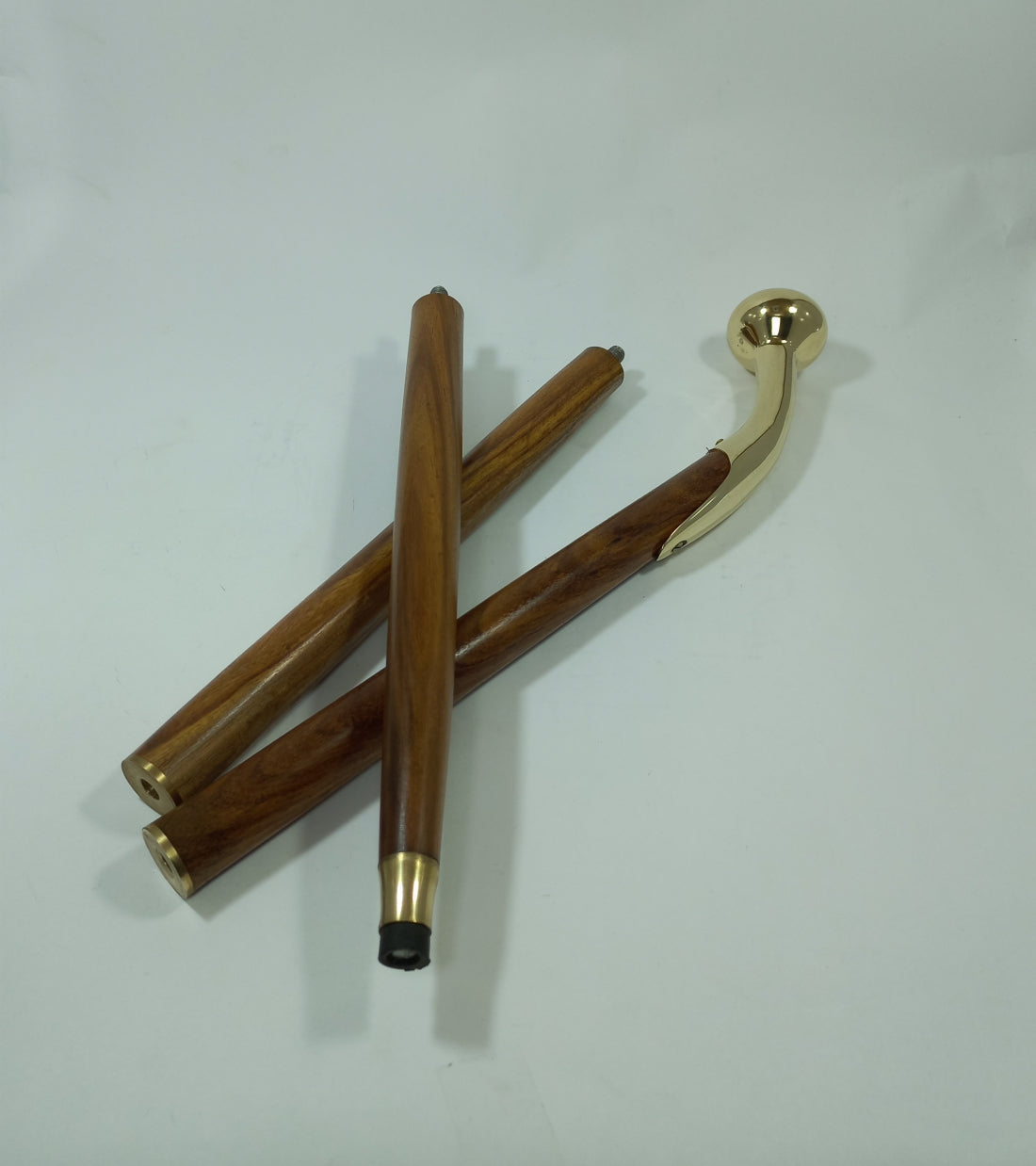 Walking Stick Brass Vintage Derby Handle 36"