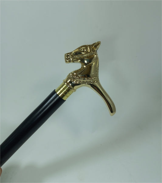Walking Stick Brass Storm Gallop Handle 36"