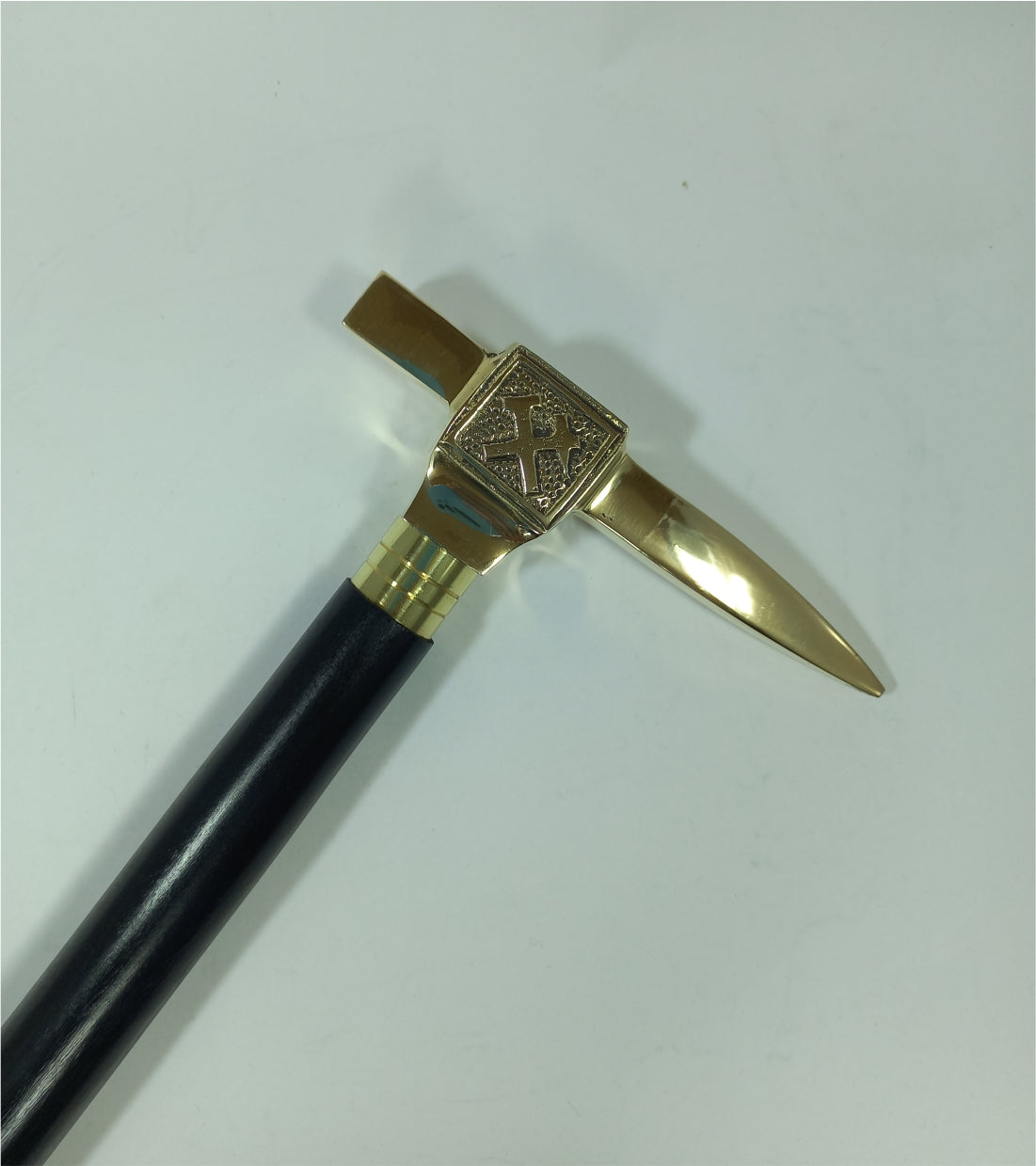 Foldable Walking Stick Brass Hammer Handle
