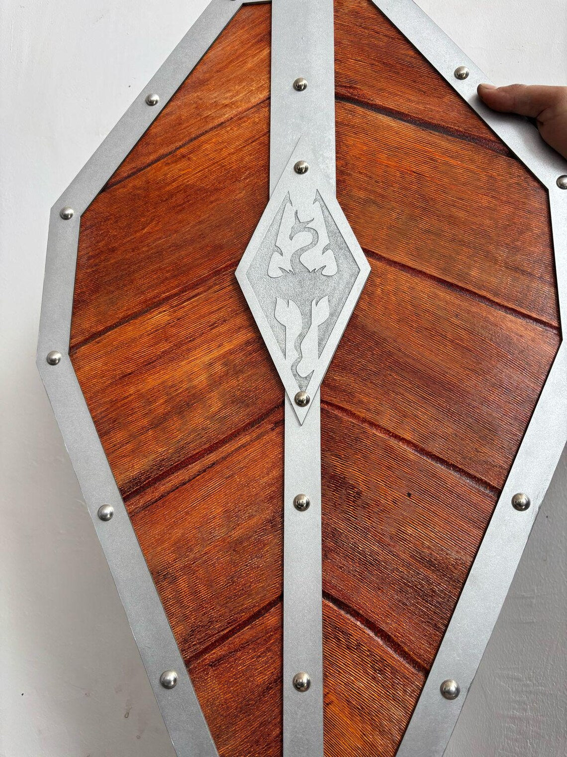 Medieval Handmade Wooden Templar Shield – Heater Shield 24"