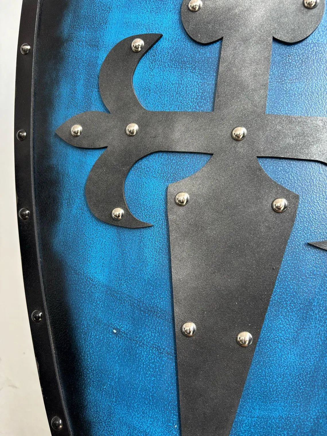 Medieval Handmade Wooden Templar Shield – Heater Cross Shield 24"