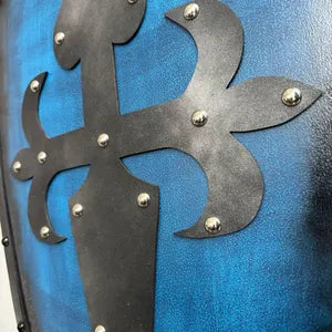 Medieval Handmade Wooden Templar Shield – Heater Cross Shield 24"