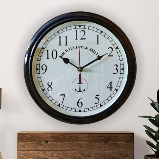 Sir William Wooden Wall Clock 10"