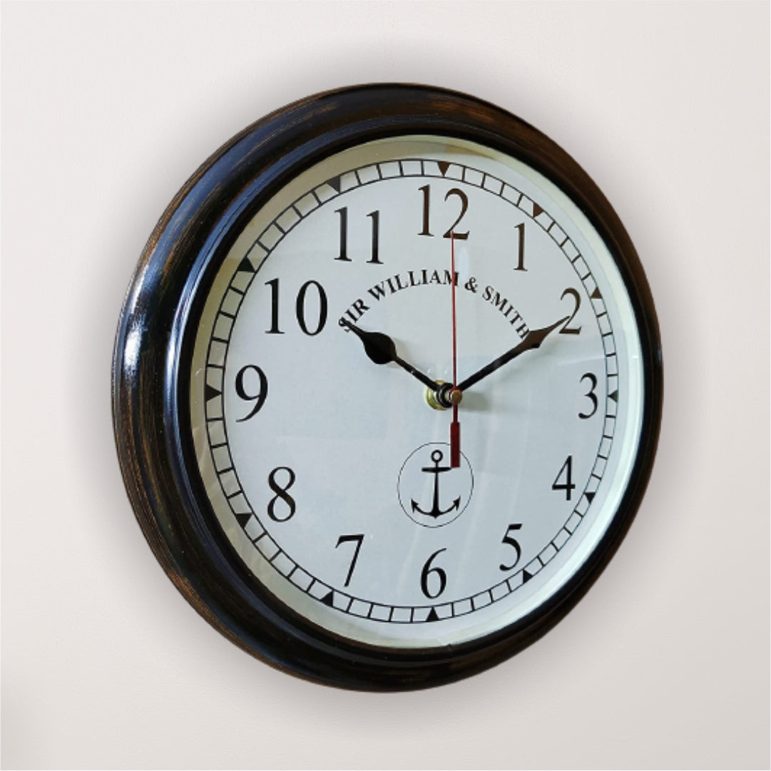 Sir William Wooden Wall Clock 10"