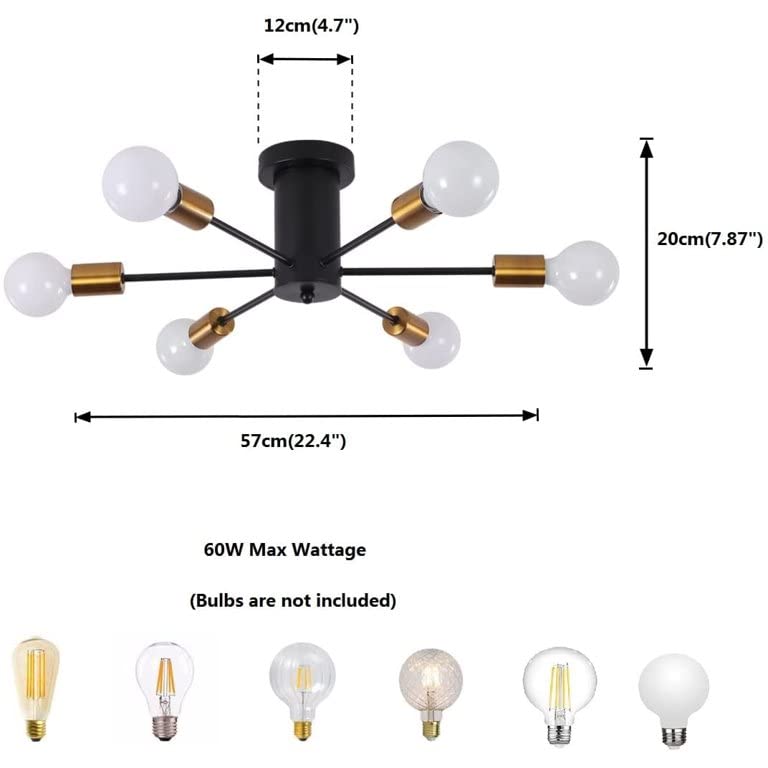 Chandelier 6-Lights Modern #112