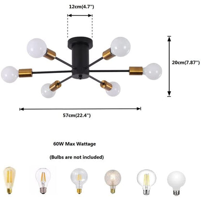 Chandelier 6-Lights Modern #112