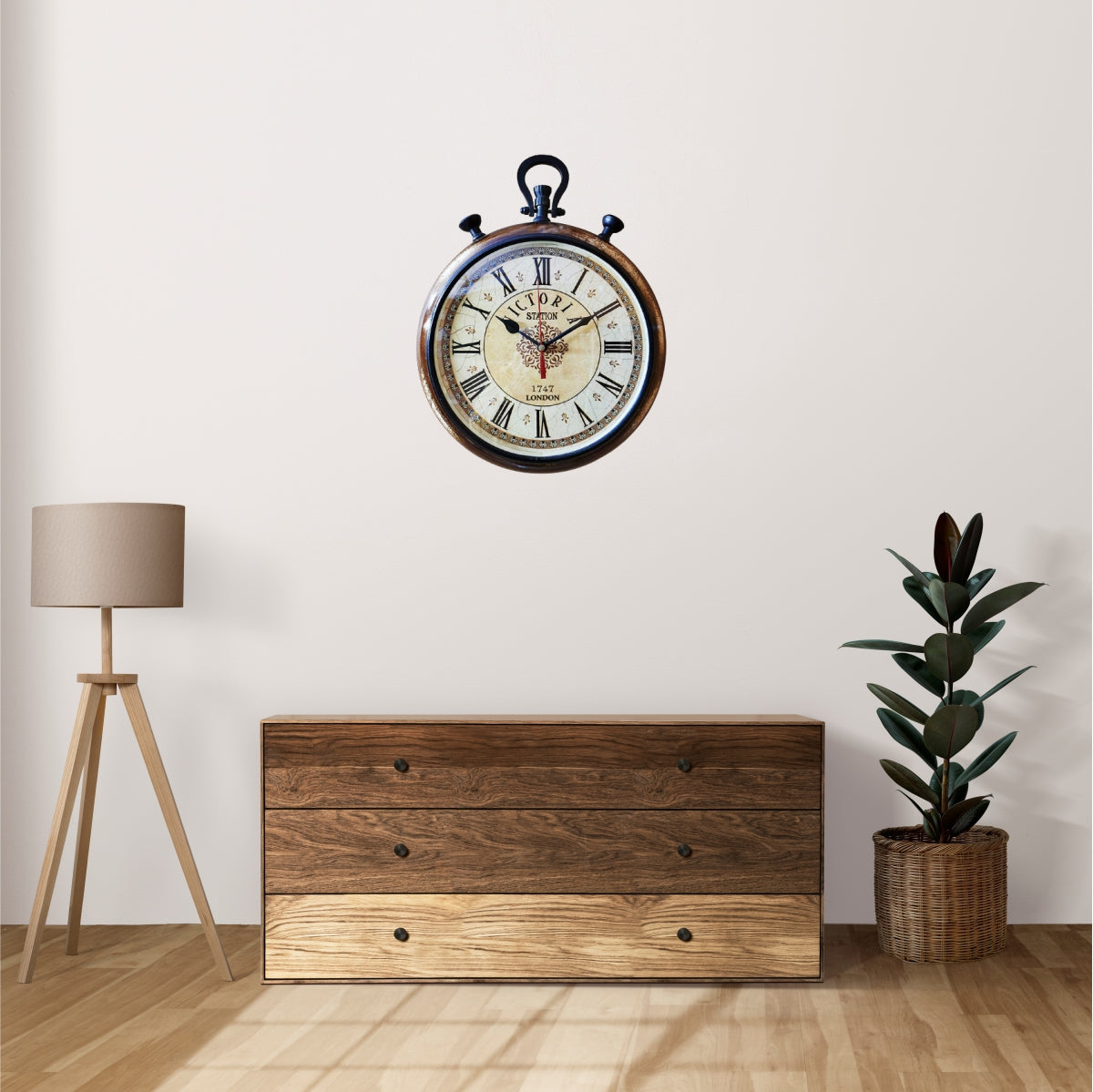 Victoria Wooden Wall clock 15"