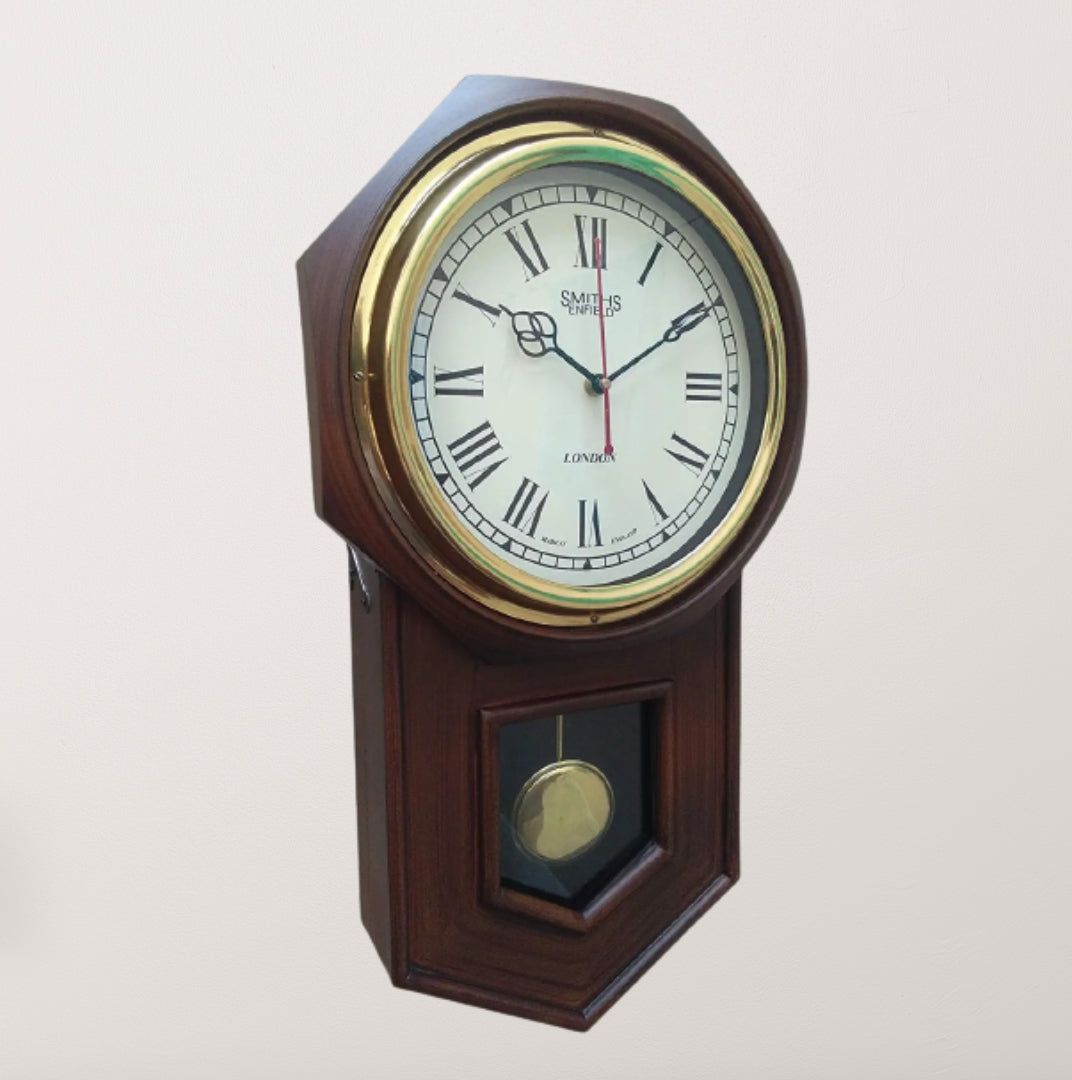 Pendulum Wooden Wall Clock