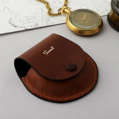 Pocket Watch with Leather Pouch | Victoria London Dial