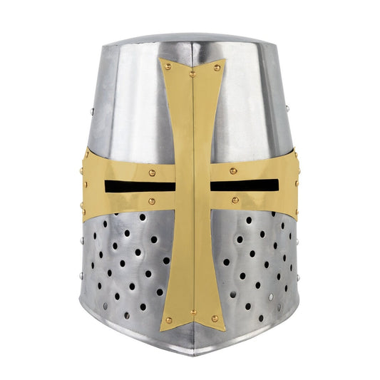 Medieval Crusader Helmet - Knights Templar Armor Helmet