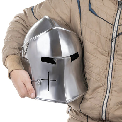 Medieval Barbuta Crusader Helmet