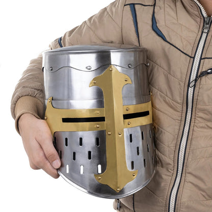 Medieval Barbuta Crusader Helmet