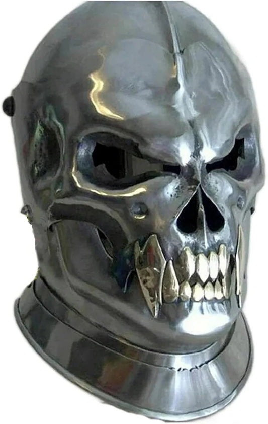 Devilish Ghost Face Skull Steel Helmet