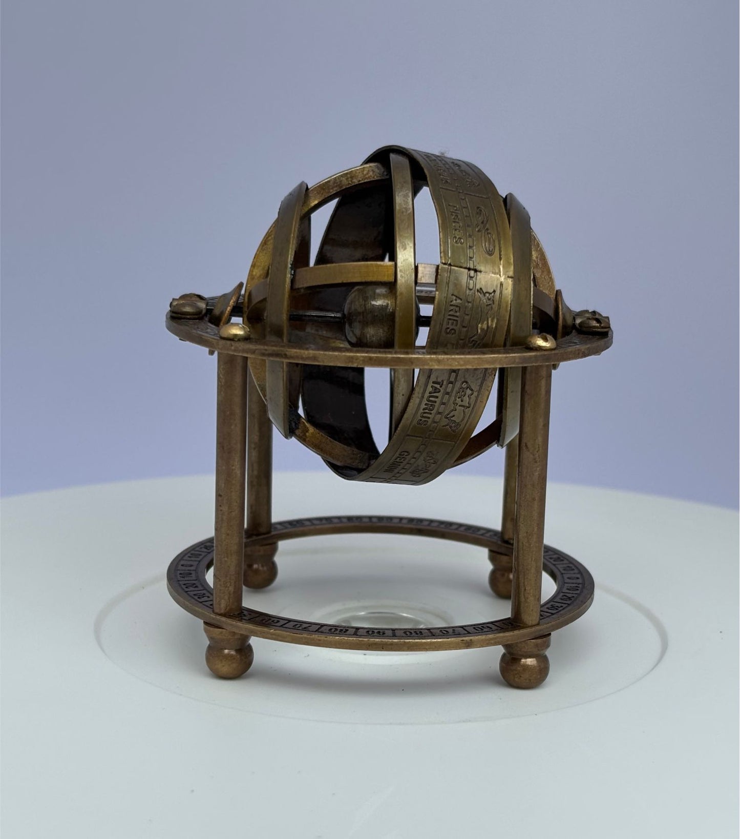 5" Brass Armillary Sphere Paperweight