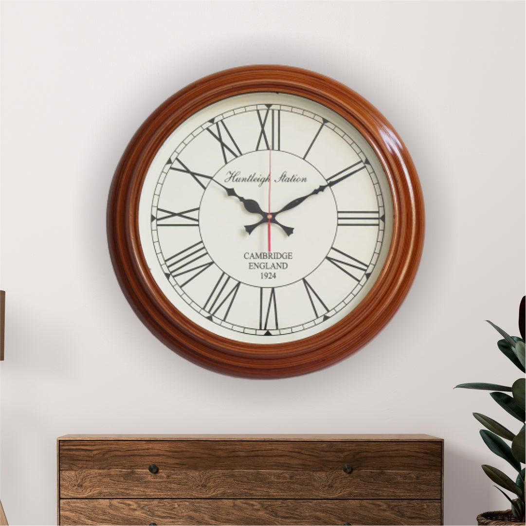 Cambridge Wooden Wall Clock 16"