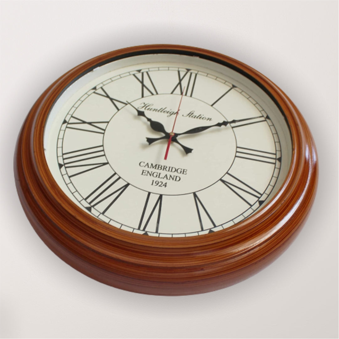 Cambridge Wooden Wall Clock 16"