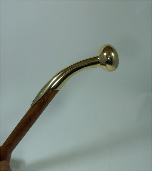 Walking Stick Brass Vintage Derby Handle 36"