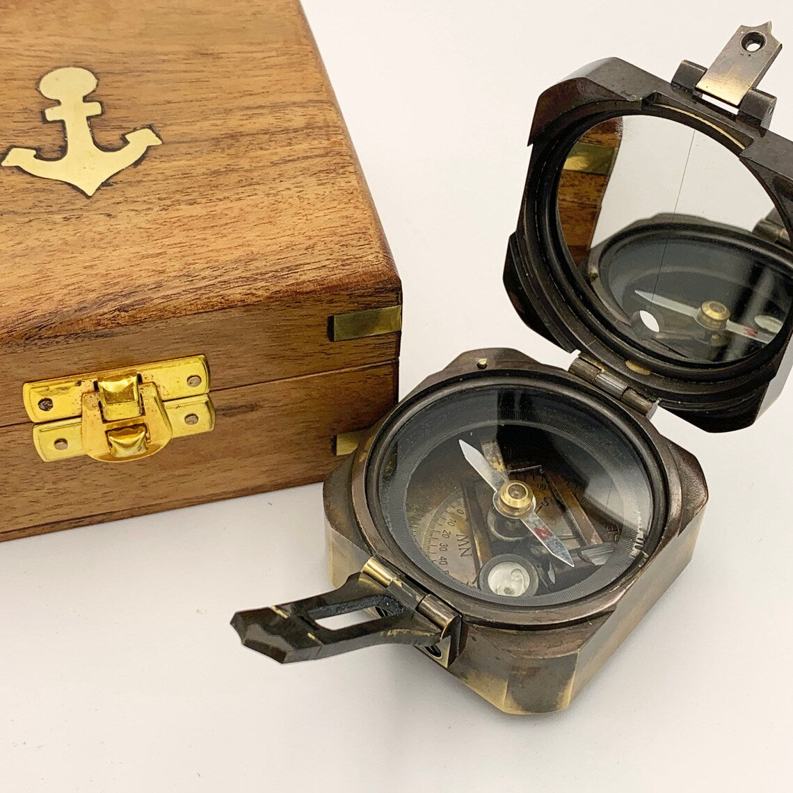 Brass Brunton Pocket Compass