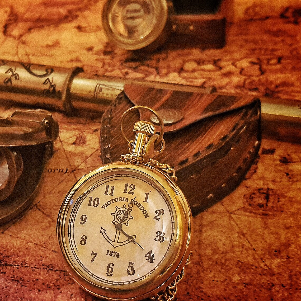 Pocket Watch Victorian Brass London