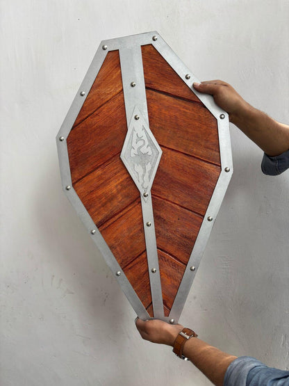 Medieval Handmade Wooden Templar Shield – Heater Shield 24"