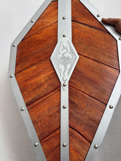 Medieval Handmade Wooden Templar Shield – Heater Shield 24"