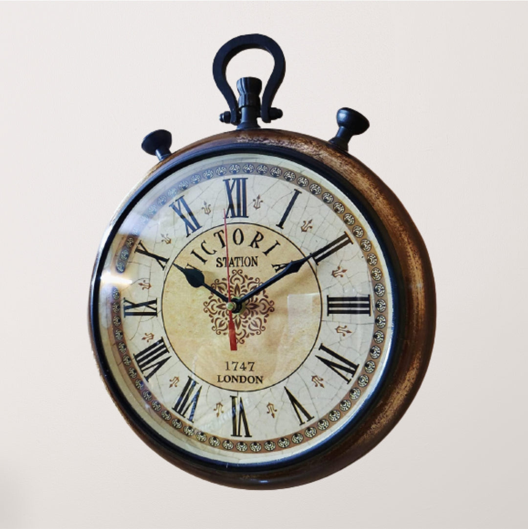 Victoria Wooden Wall clock 15"