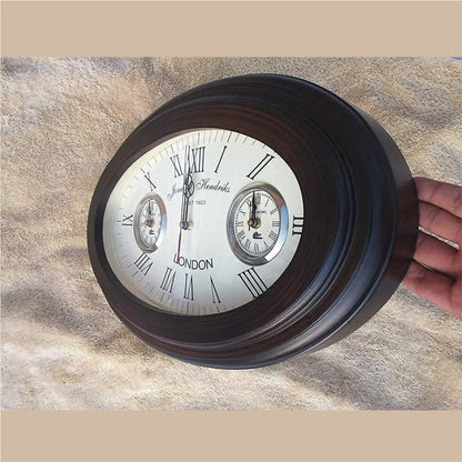 Oval Wooden Wall clock - 17"