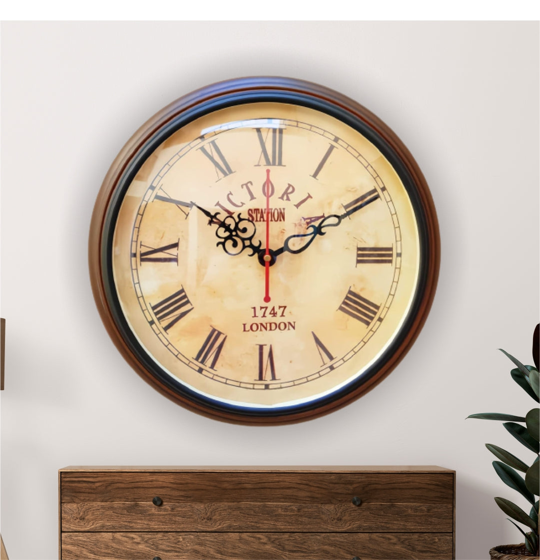 Victoria Wooden Wall Clock