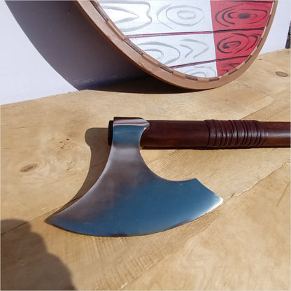 Viking Battle Wooden Shield & Axe 24 Inches